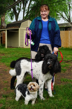 The Pet Sitters customer with dogs, Crystal, Minnesota